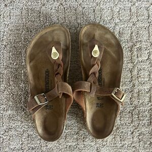 Birkenstock Brown Leather Sandals